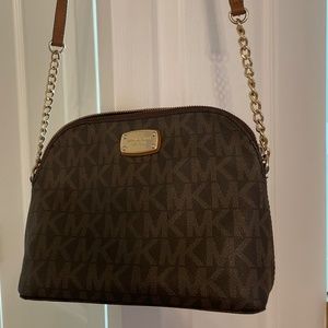 MICHAEL KORS Jet Set Print Brown Crossbody
